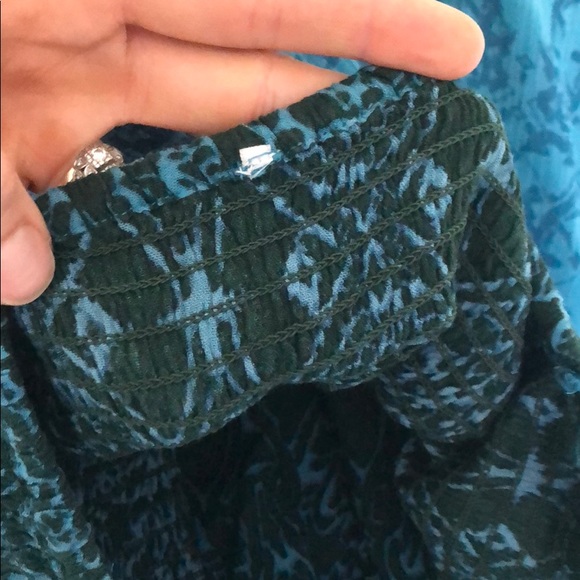 Free People Midsummers Dream Romper. Blue. Small - Picture 5 of 7